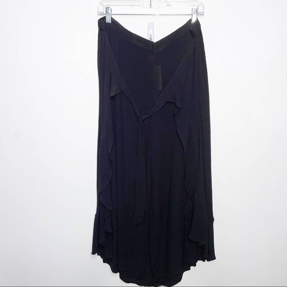 Palazzo pants with attached skirt overlay - Picture 4 of 9